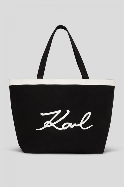 KARL LAGERFELD K/SIGNATURE SHOPPER en color A BLKWH  (1)