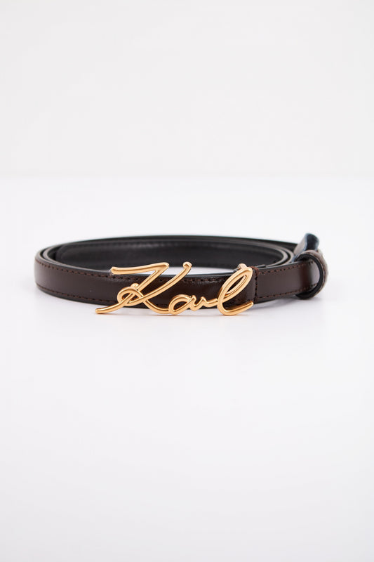 KARL LAGERFELD K/SIGNATURE SM BUCKL en color A DARK  (1)