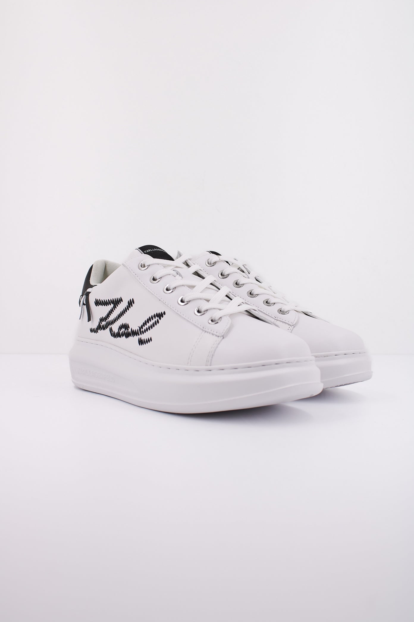 KARL LAGERFELD KAPRI WHIPSTITCH LO  en color  WHITE  (2)
