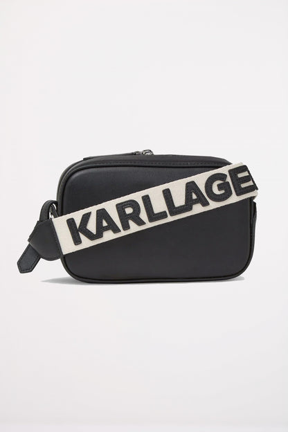 KARL LAGERFELD CIRLCE CAMERA BAG PE en color BLACK  (2)