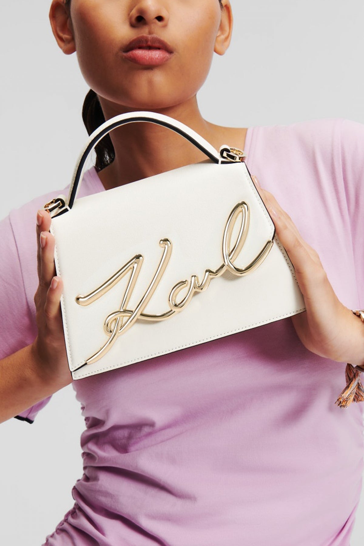 KARL LAGERFELD K SIGNATURE . SM C en color OFFWHT  (4)