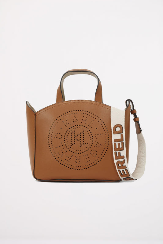 KARL LAGERFELD K CIRCLE SM TOTE PER en color DRKTAN  (1)