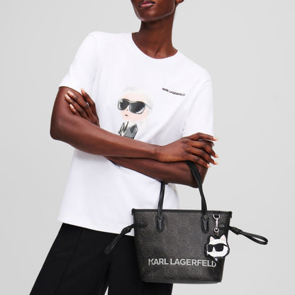 KARL LAGERFELD IKON MOO CC SM TOTE en color NFTBLK  (4)