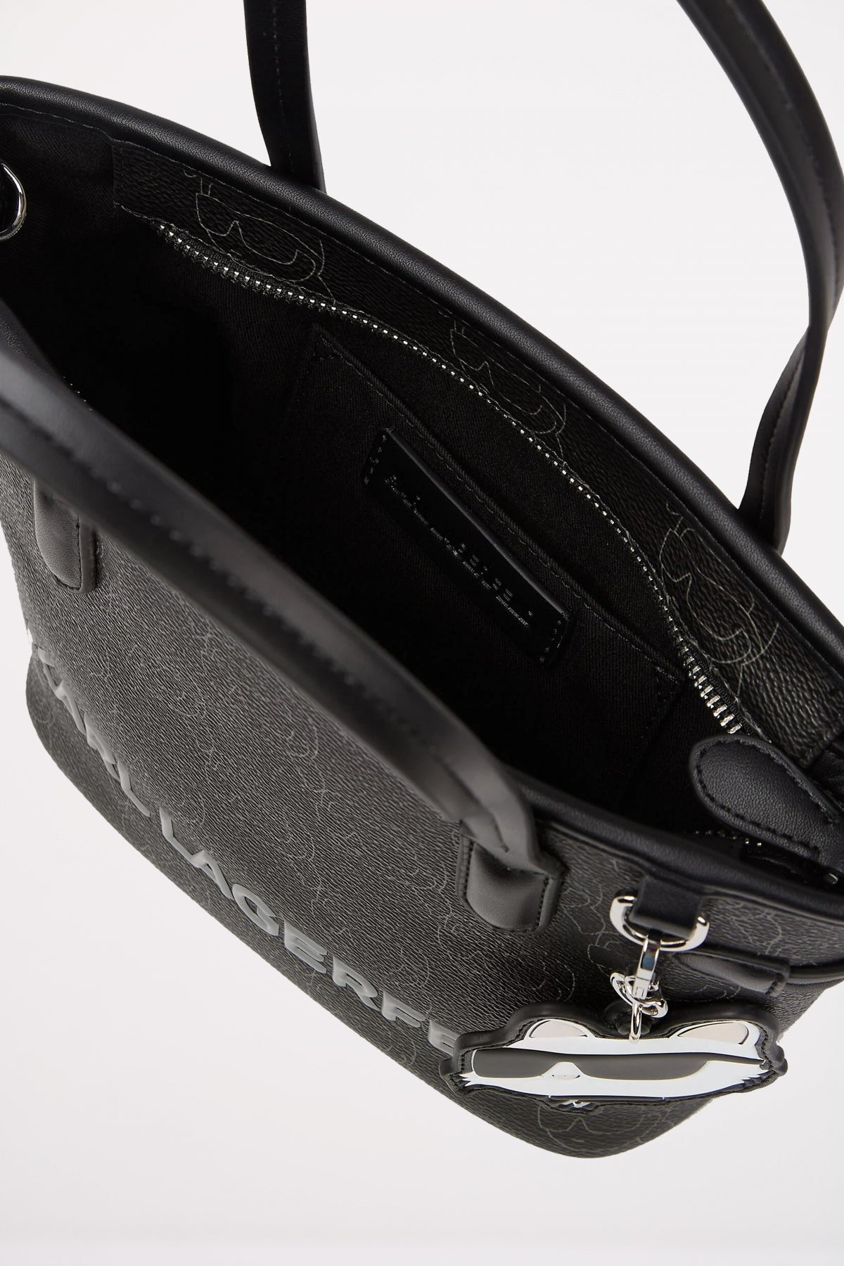 KARL LAGERFELD IKON MOO CC SM TOTE en color NFTBLK  (7)