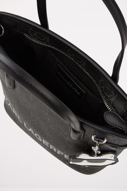 KARL LAGERFELD IKON MOO CC SM TOTE en color NFTBLK  (7)