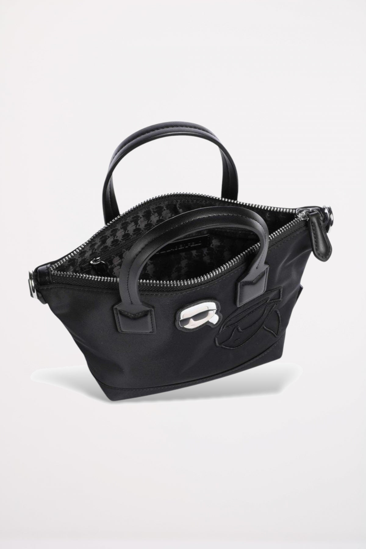 KARL LAGERFELD IKON NYLON NFT SM TO en color BLACK  (3)