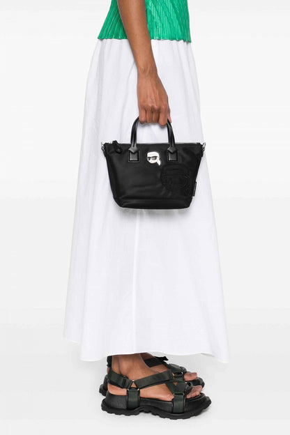 KARL LAGERFELD IKON NYLON NFT SM TO en color BLACK  (4)