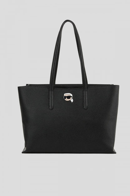 KARL LAGERFELD  IKON PEBBLE LG TOTE en color BLACK  (1)