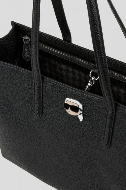 KARL LAGERFELD  IKON PEBBLE LG TOTE en color BLACK  (3)
