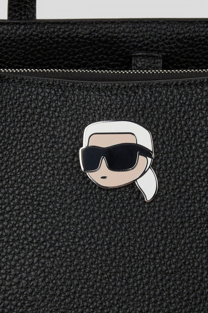 KARL LAGERFELD  IKON PEBBLE LG TOTE en color BLACK  (4)