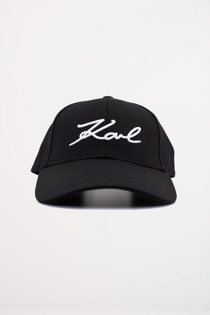 KARL LAGERFELD SIGNATURE CAP en color BLACK  (1)