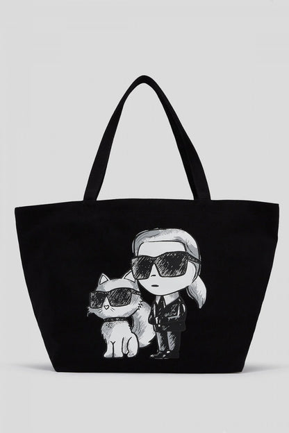KARL LAGERFELD IKON KC SHOPPER en color BLKWHT  (1)