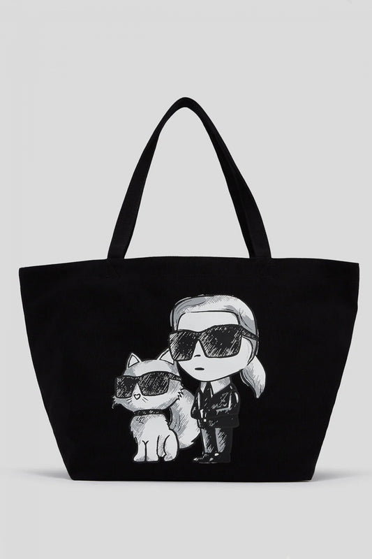 KARL LAGERFELD IKON KC SHOPPER en color BLKWHT  (1)