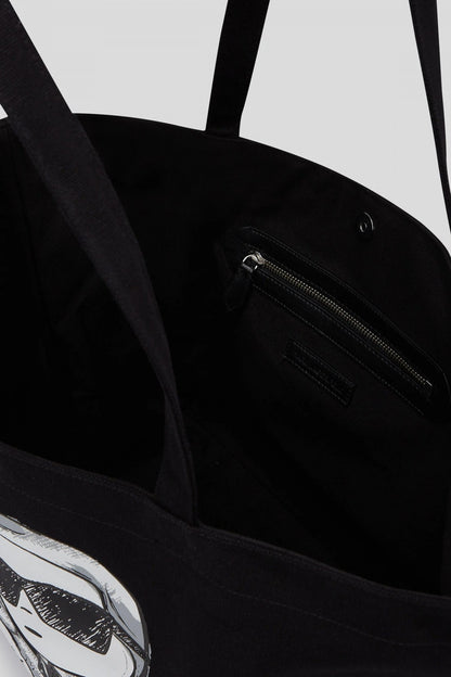 KARL LAGERFELD IKON KC SHOPPER en color BLKWHT  (3)