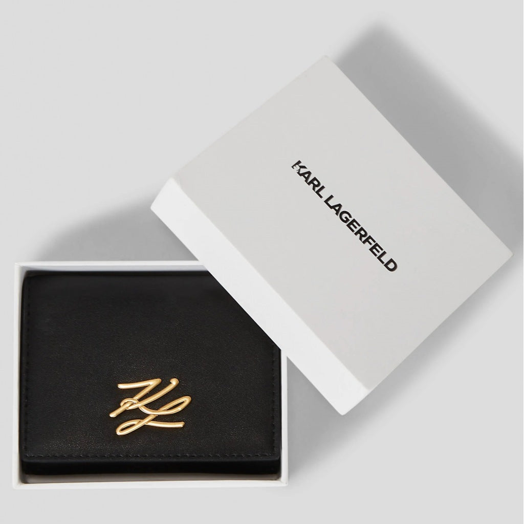 KARL LAGERFELD K AUTOGRAPH TRIFOLD  en color BLKGLD  (4)