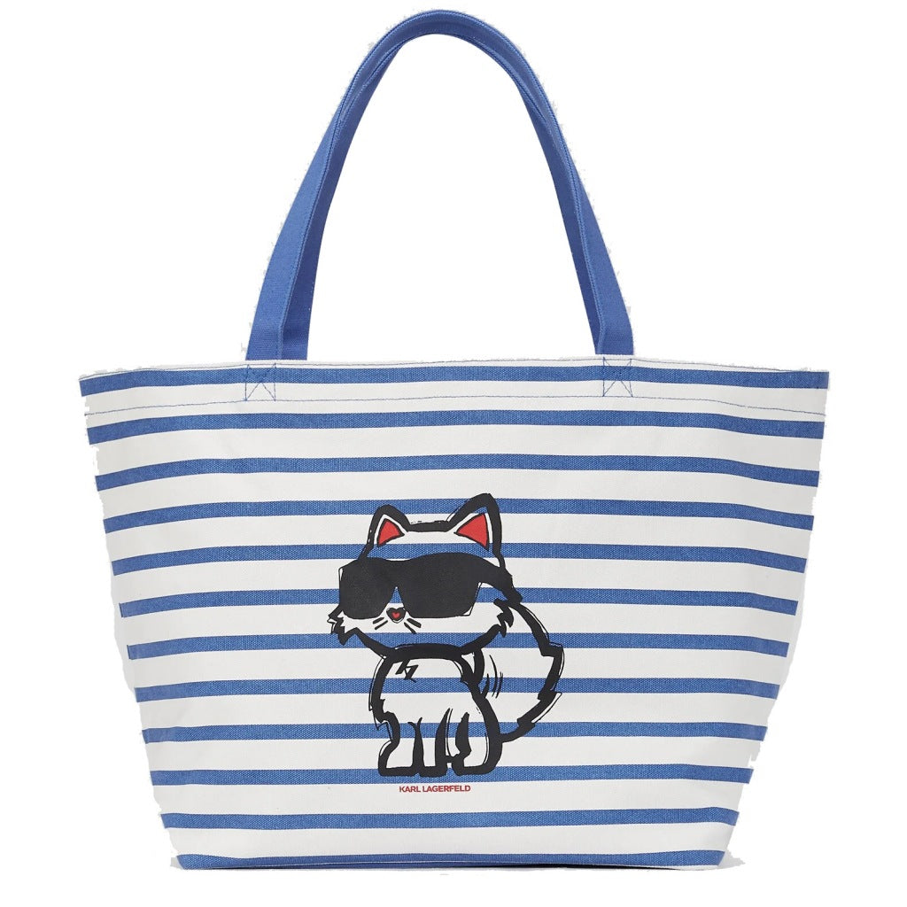 KARL LAGERFELD IKON PRINT STRIPE SH en color WHTBLU  (2)