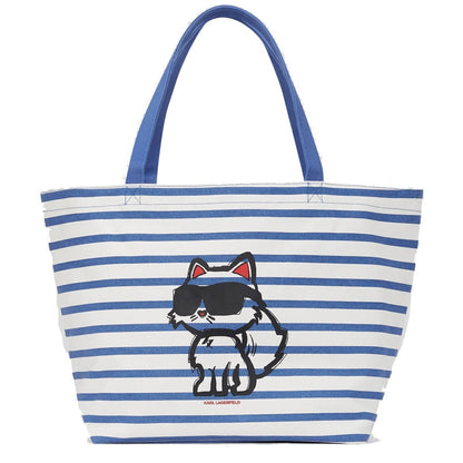 KARL LAGERFELD IKON PRINT STRIPE SH en color WHTBLU  (2)