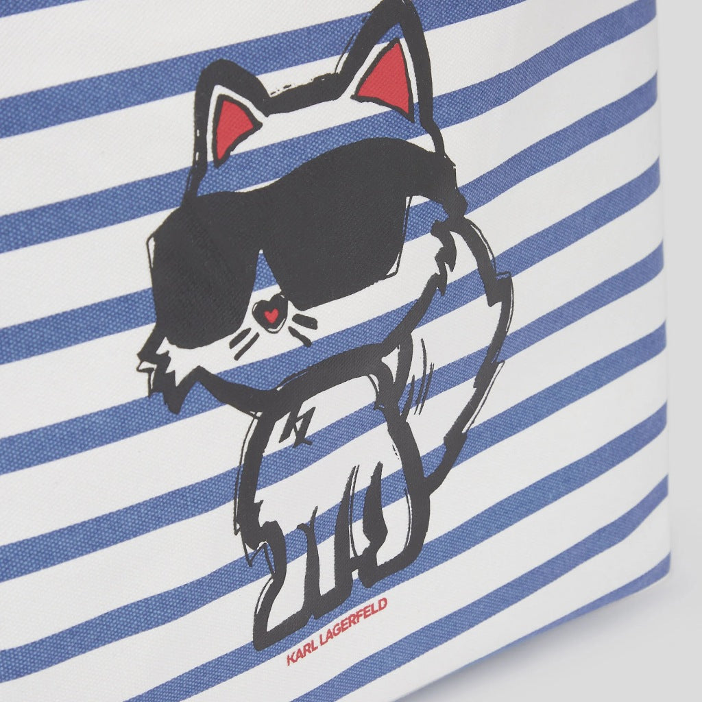 KARL LAGERFELD IKON PRINT STRIPE SH en color WHTBLU  (3)