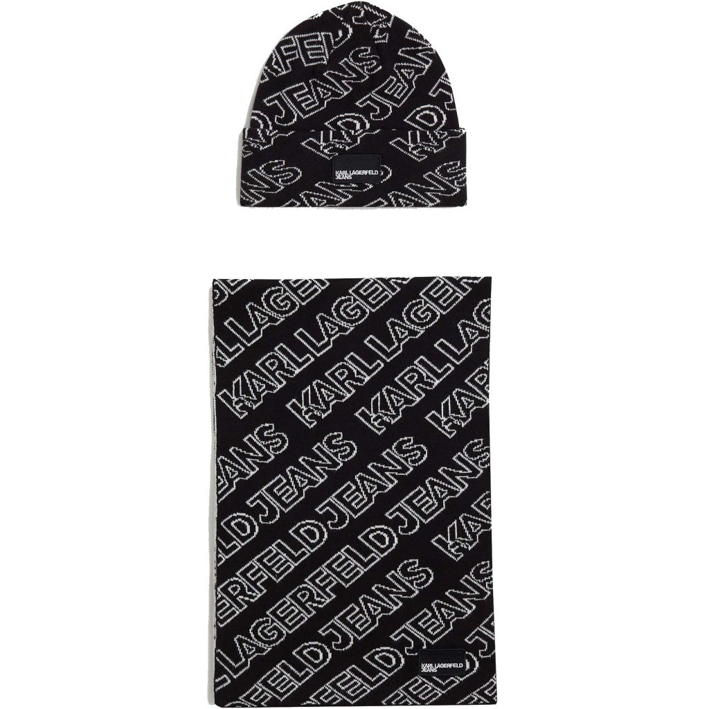 KARL LAGERFELD KLJ MONOGRAM SCARF B en color BLACK  (1)