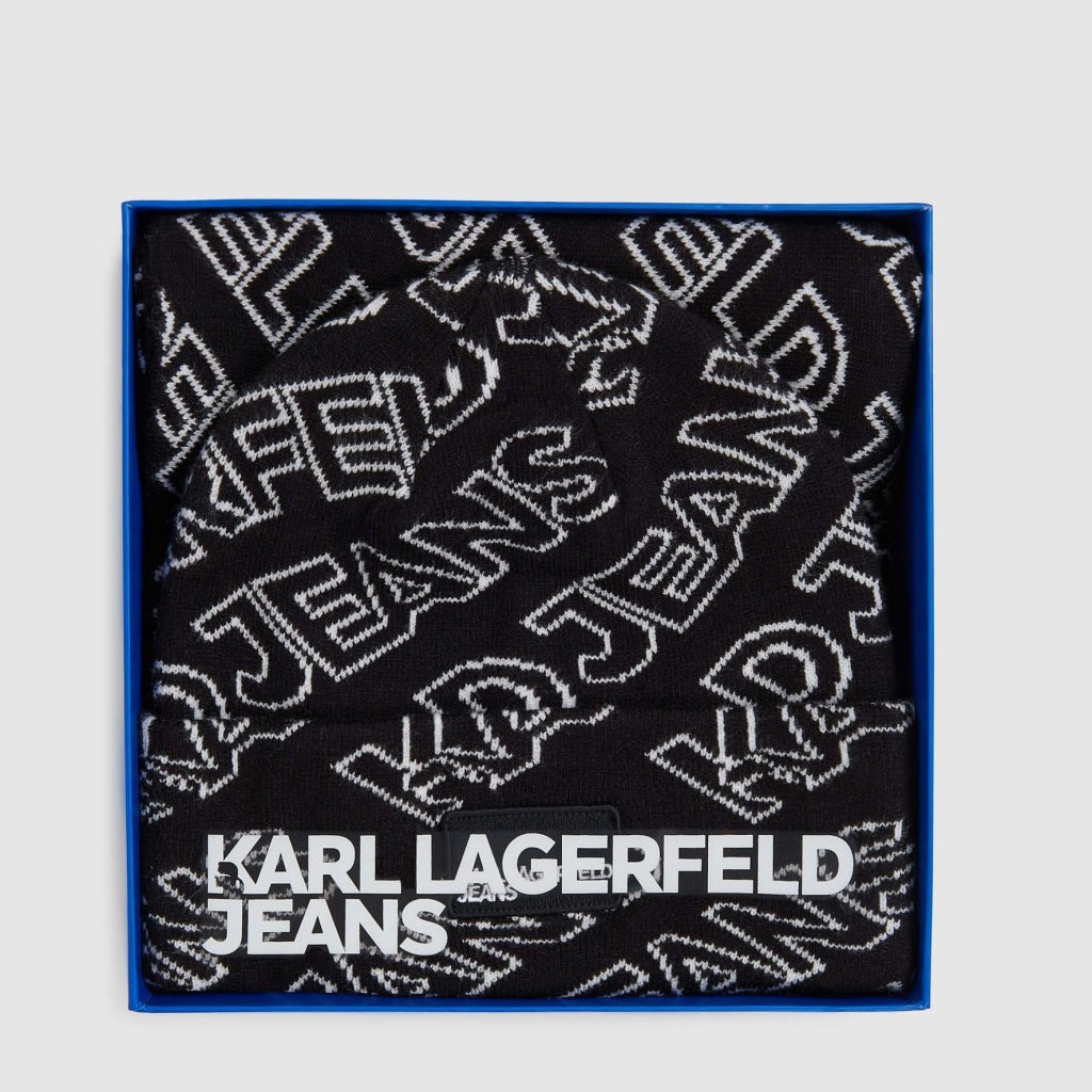 KARL LAGERFELD KLJ MONOGRAM SCARF B en color BLACK  (3)