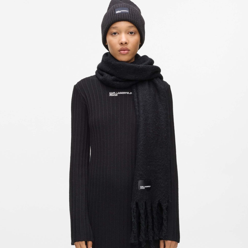 KARL LAGERFELD KLJ CHUNKY FURRY SCA en color BLACK  (2)