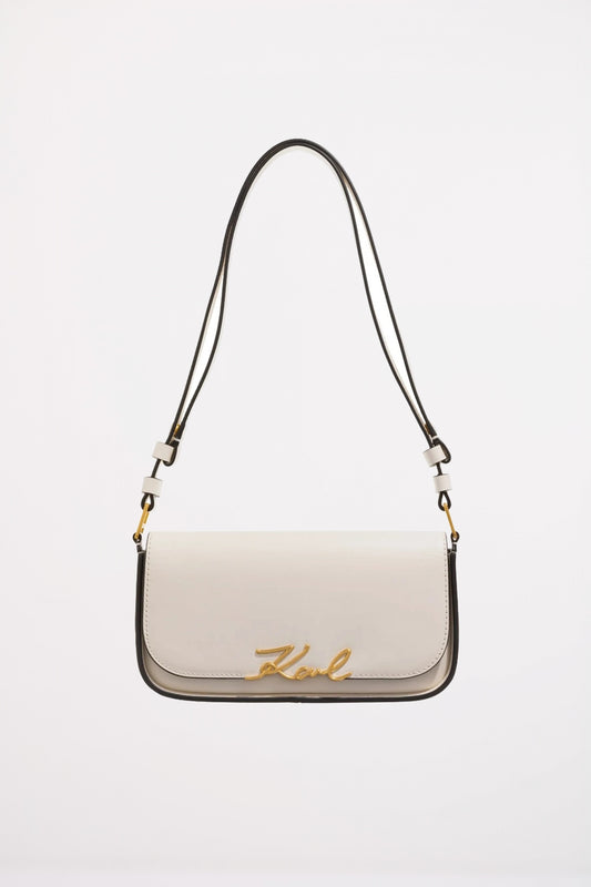 KARL LAGERFELD K SIGNATURE CROSSBOD en color OFFWHT  (1)