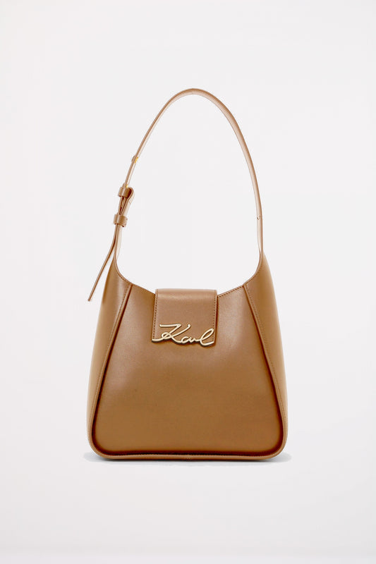 KARL LAGERFELD K SIGNATURE HOBO en color CARAMEL  (1)
