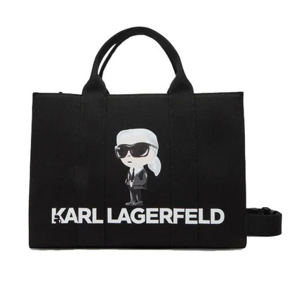 KARL LAGERFELD IKON KARL SQUARE TOT en color BLACK  (2)