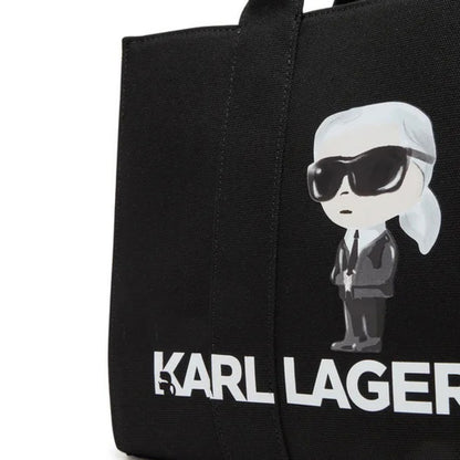KARL LAGERFELD IKON KARL SQUARE TOT en color BLACK  (3)