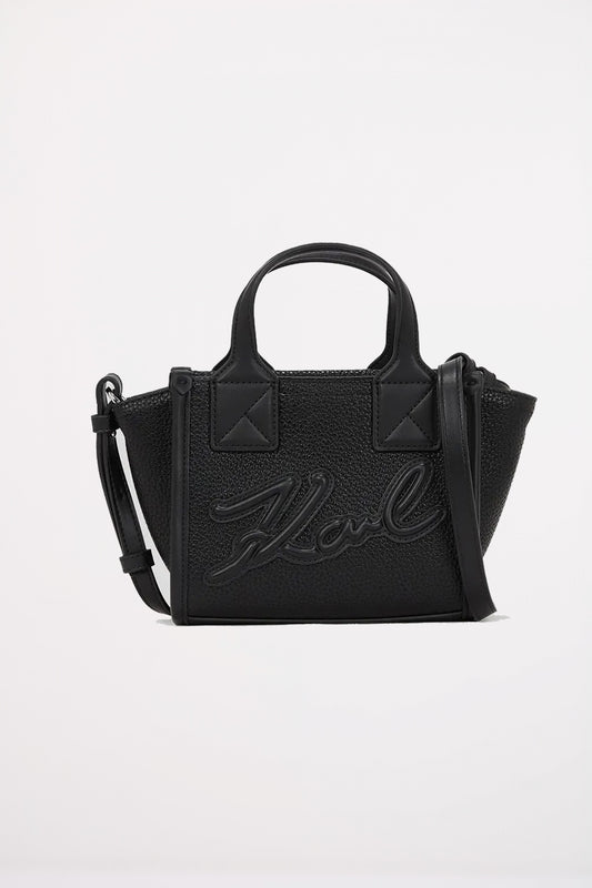 KARL LAGERFELD  K SKUARE SM TOTE GR en color BLKNKL  (1)