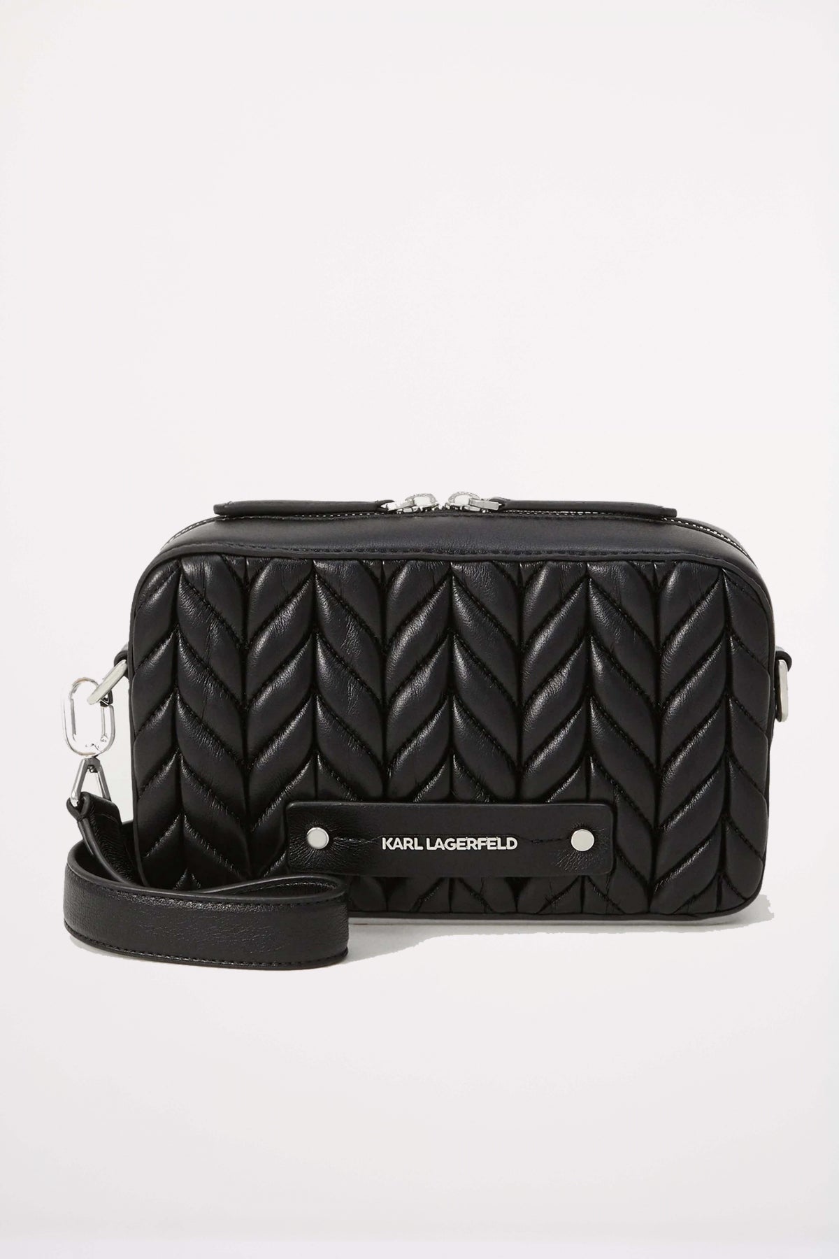 KARL LAGERFELD K WEAVE CAMERA BAG en color BLKNKL  (1)