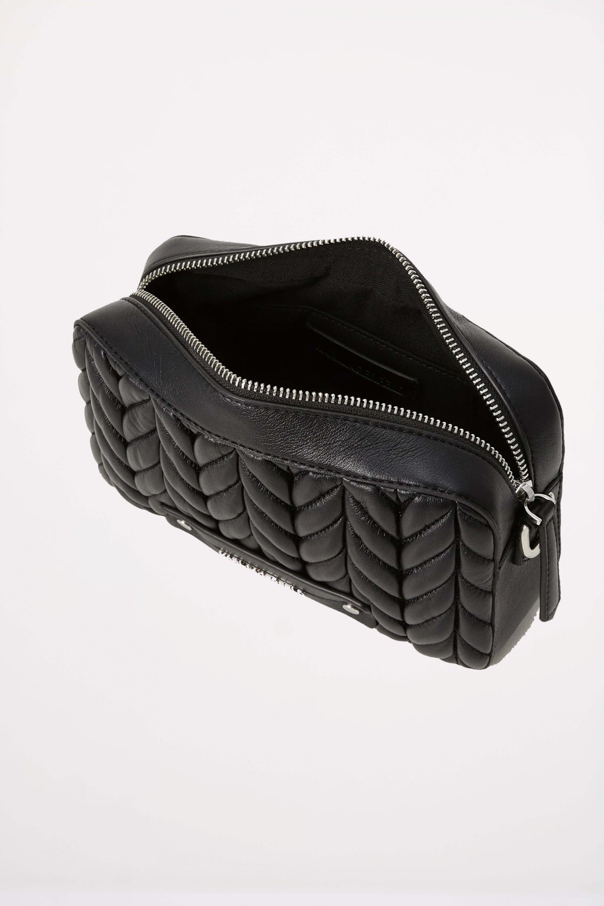 KARL LAGERFELD K WEAVE CAMERA BAG en color BLKNKL  (4)