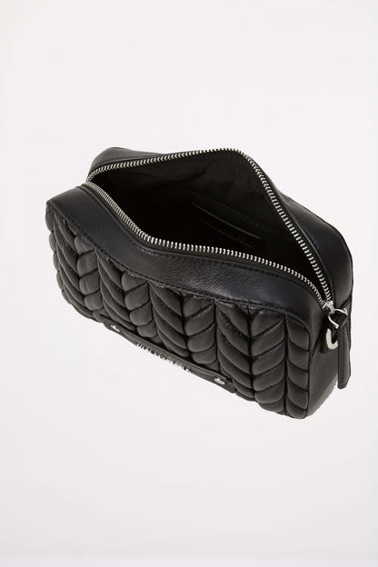 KARL LAGERFELD K WEAVE CAMERA BAG en color BLKNKL  (4)