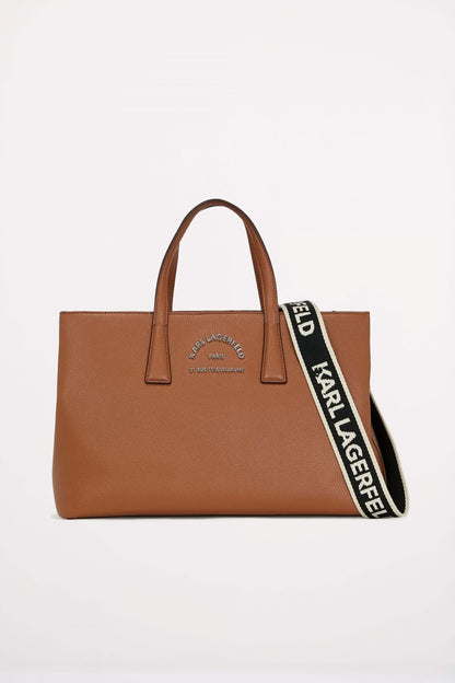 KARL LAGERFELD K RSG METAL SATCHEL en color DRKTAN  (1)