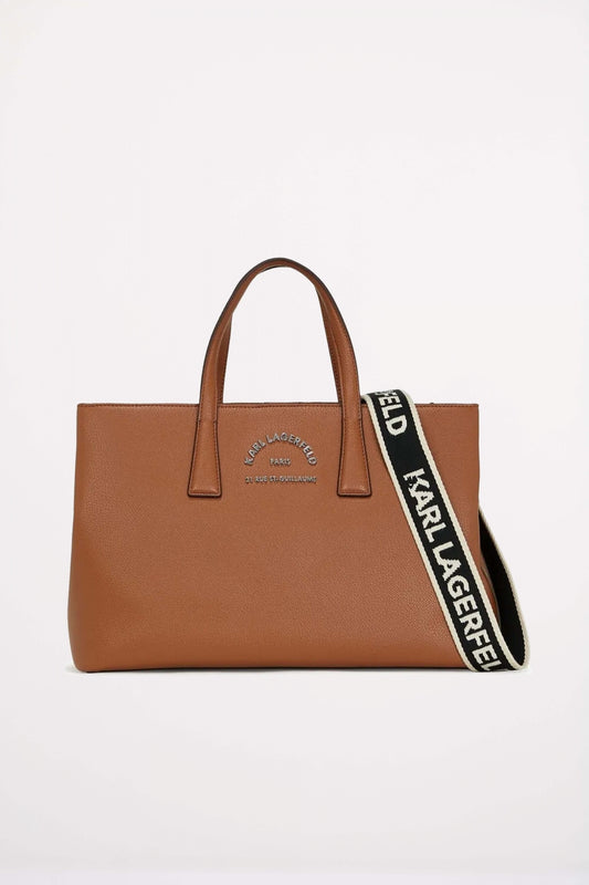 KARL LAGERFELD K RSG METAL SATCHEL en color DRKTAN  (1)
