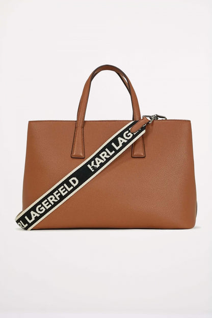 KARL LAGERFELD K RSG METAL SATCHEL en color DRKTAN  (2)