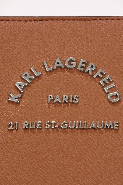 KARL LAGERFELD K RSG METAL SATCHEL en color DRKTAN  (4)