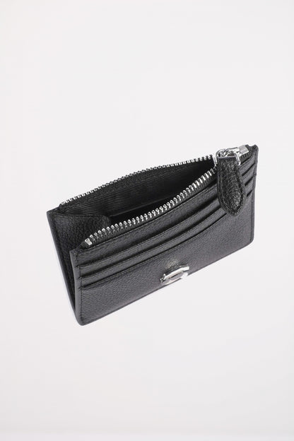 KARL LAGERFELD IKON GRAINY ZIP CARD en color BLACK  (4)