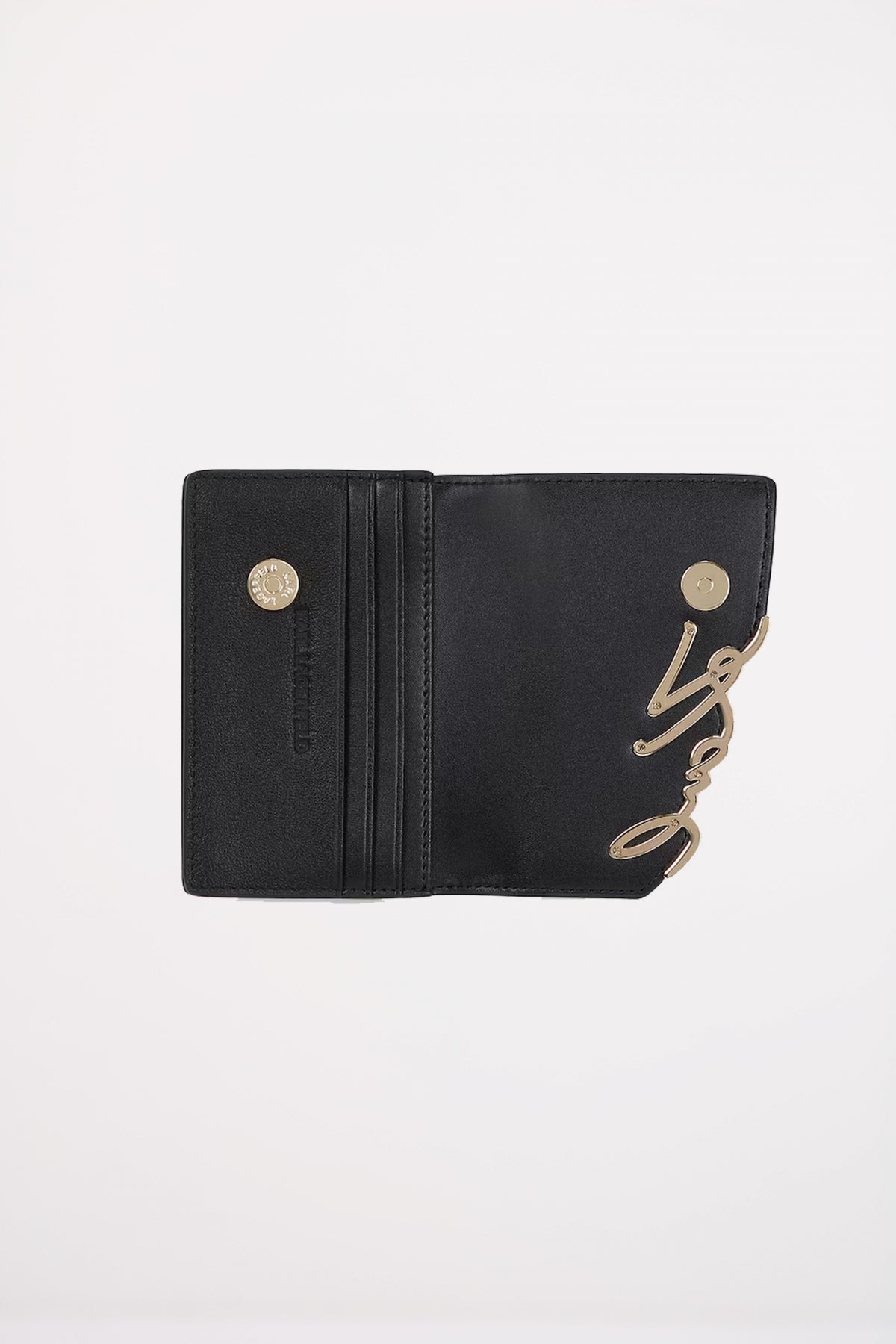 KARL LAGERFELD K SIGNATURE SM WALLE en color BLKGLD  (3)