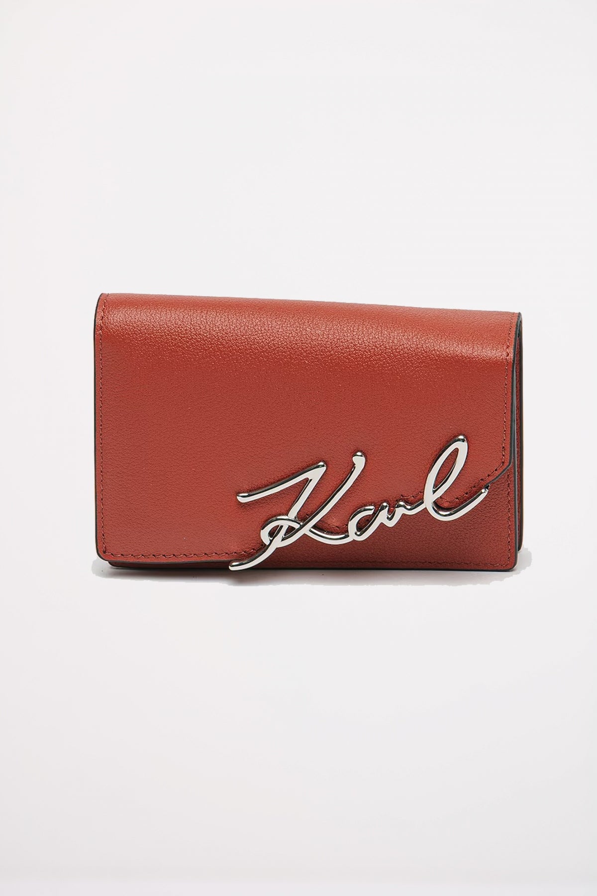 KARL LAGERFELD K SIGNATURE SM WALLE en color REDBRK  (1)