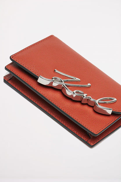 KARL LAGERFELD K SIGNATURE SM WALLE en color REDBRK  (3)