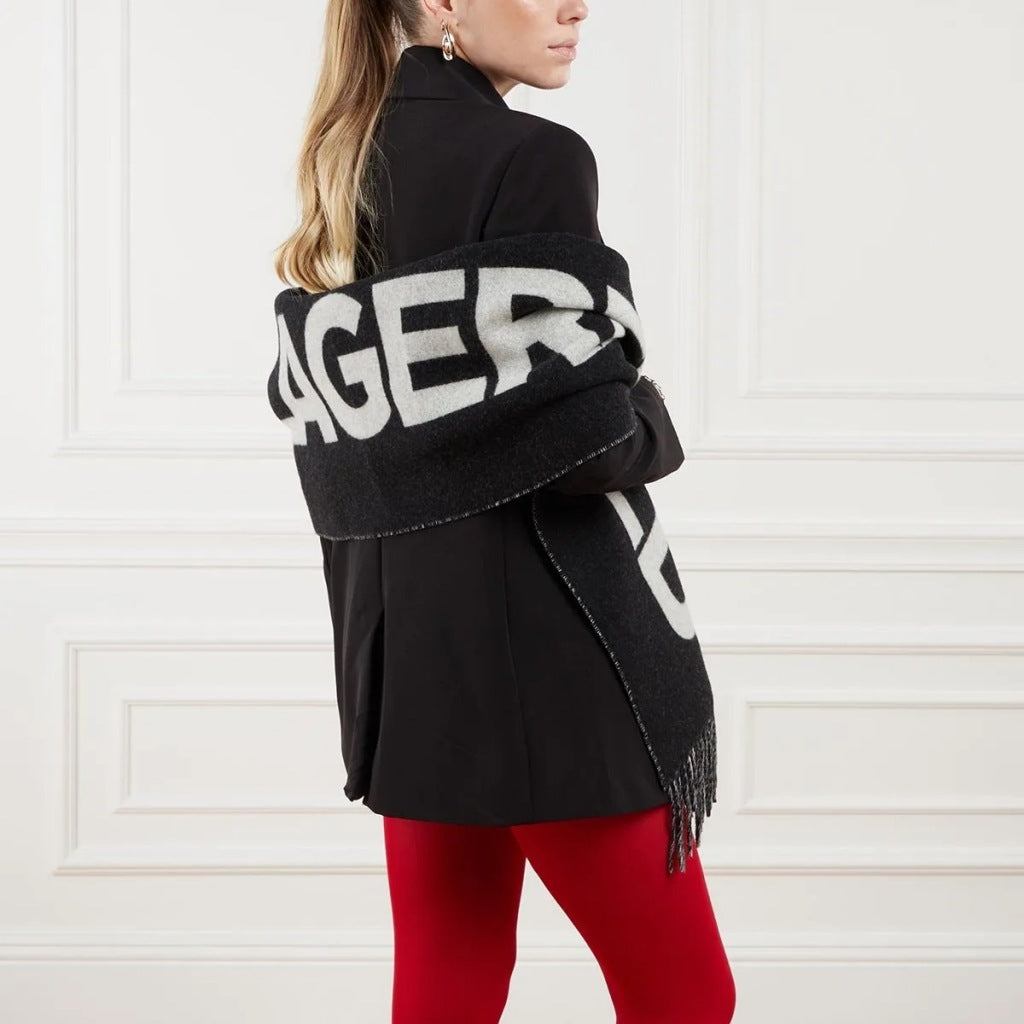 KARL LAGERFELD K ESSENTIAL SCARF en color BLACK  (6)