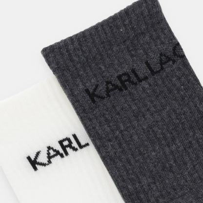 KARL LAGERFELD ESSENTIAL SOCKS  PA en color GRYSTN  (4)