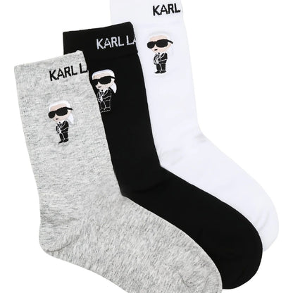 KARL LAGERFELD IKON SOCK PK en color BCKWTGY  (3)