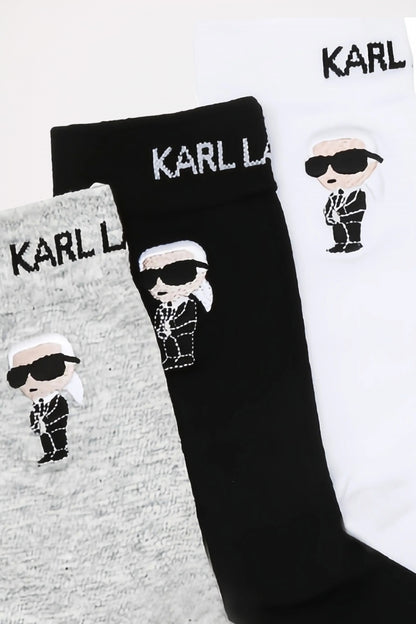 KARL LAGERFELD IKON SOCK PK en color BCKWTGY  (2)