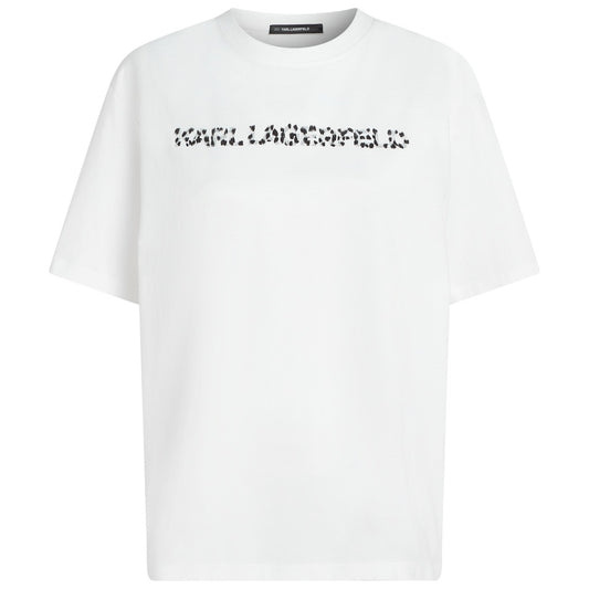 KARL LAGERFELD JEANS SNOW LEO LOGO OVERSI en color WHITE  (1)