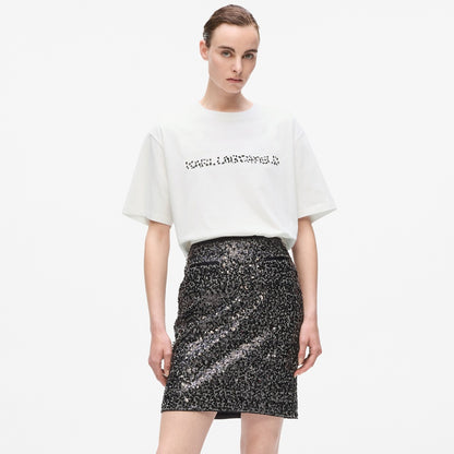 KARL LAGERFELD JEANS SNOW LEO LOGO OVERSI en color WHITE  (4)