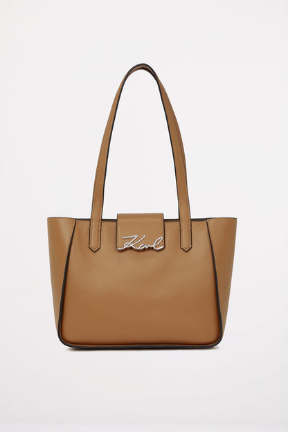KARL LAGERFELD  K SIGNATURE SM TOTE en color CARAMEL  (1)