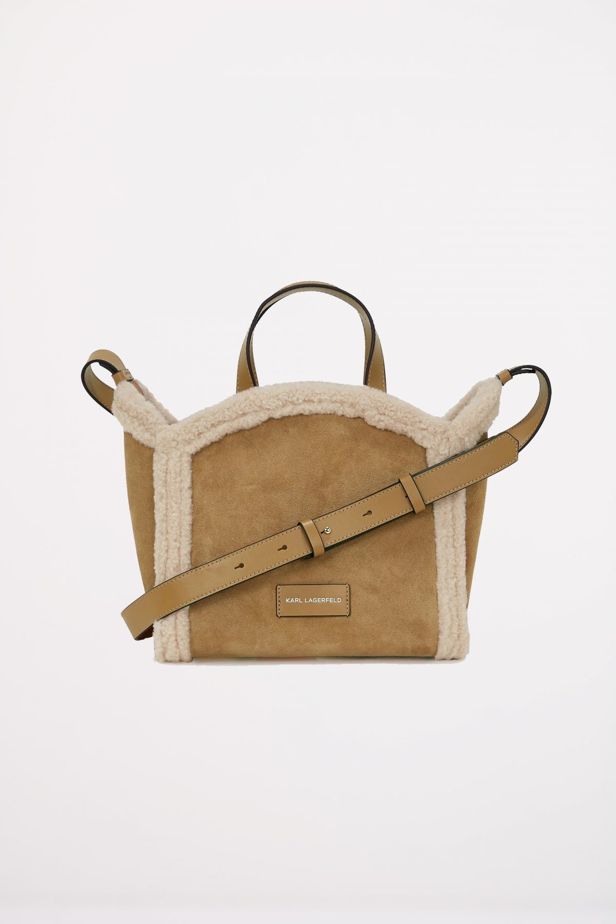 KARL LAGERFELD K CIRCLE SM TOTE SHE en color CARAMEL  (2)