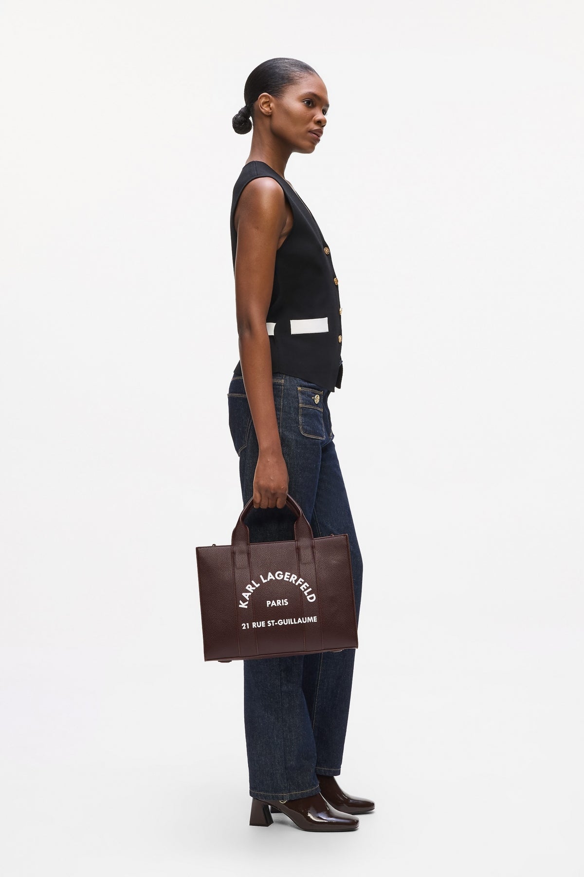 KARL LAGERFELD K RSG PEBBLE SQUARE  en color TOBACCO  (4)